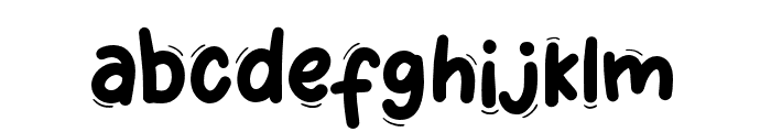 Wigglye-Regular Font LOWERCASE