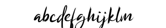 WilgatyRough-Slant Font LOWERCASE