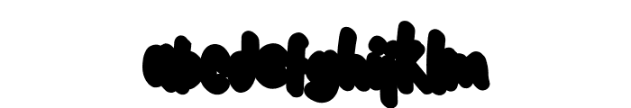 Wolly Shadow Font LOWERCASE