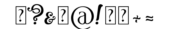 Wonderscript Font OTHER CHARS