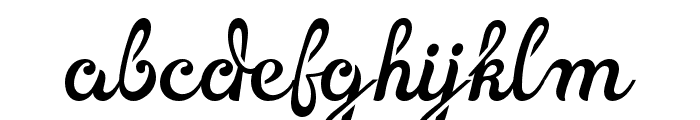 Wonderscript Font LOWERCASE