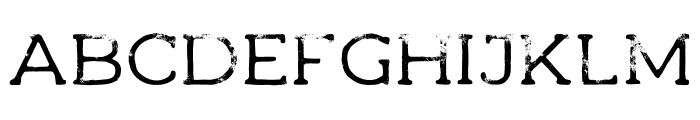 Woodman Regular Grunge Font UPPERCASE