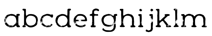 Woodman Regular Grunge Font LOWERCASE