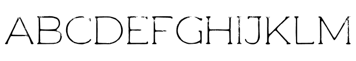 Woodman Thin Grunge Font UPPERCASE