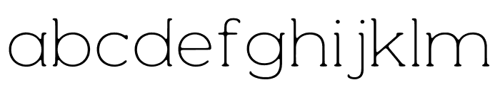 Woodman Thin Rounded Font LOWERCASE
