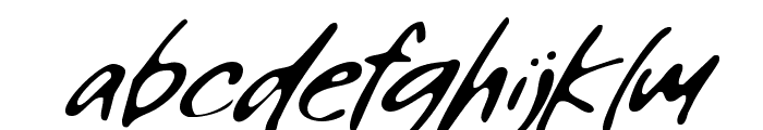 Writing Tresno Regular Font LOWERCASE