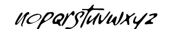 Writing Tresno Regular Font LOWERCASE