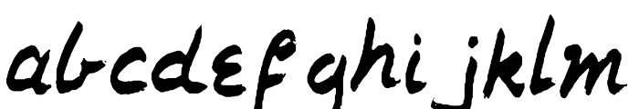 YiaYia Script Font LOWERCASE