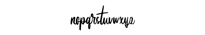 Yustin Script Regular Font LOWERCASE