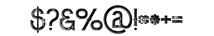 Zalora Inline Grunge Font OTHER CHARS