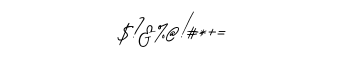 Zattoya Signature Font OTHER CHARS