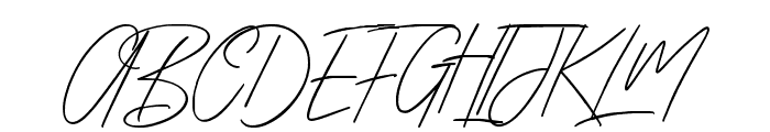 Zattoya Signature Font UPPERCASE