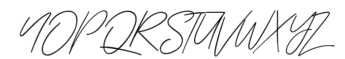 Zattoya Signature Font UPPERCASE