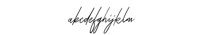 Zattoya Signature Font LOWERCASE