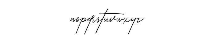 Zattoya Signature Font LOWERCASE