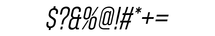 Zuume Cut Light Italic Font OTHER CHARS