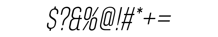 Zuume Soft ExtraLight Italic Font OTHER CHARS