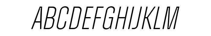 Zuume Soft ExtraLight Italic Font LOWERCASE