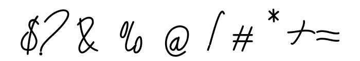 andikey Font OTHER CHARS