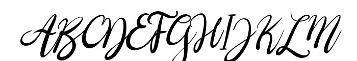 brushgyo-Italic Font UPPERCASE