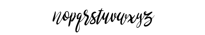 brushgyo-Italic Font LOWERCASE