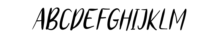 brushgyobrother-Italic Font UPPERCASE