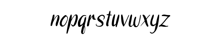 brushgyobrother-Italic Font LOWERCASE