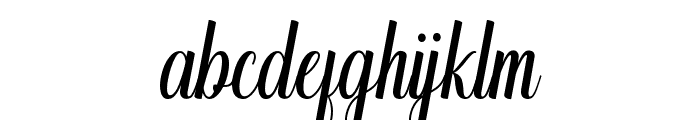 mahony script Regular Font LOWERCASE