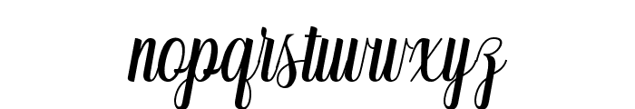 mahony script Regular Font LOWERCASE