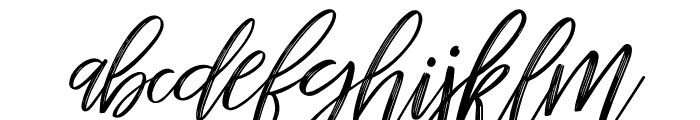 mellony dry brush Italic Font LOWERCASE