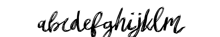mibrush-Regular Font LOWERCASE