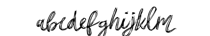 mibrush-thin Font LOWERCASE