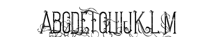 stella inline grunge Font UPPERCASE