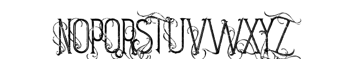 stella inline grunge Font UPPERCASE