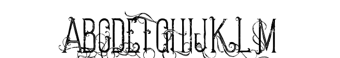 stellainlinegrunge Font UPPERCASE