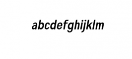 Engula-BoldItalic.ttf Font LOWERCASE