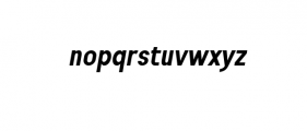 Engula-ExtraBoldItalic.ttf Font LOWERCASE