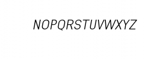 Engula-SemiLightItalic.ttf Font UPPERCASE