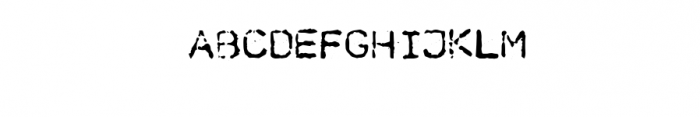 Enigma Typewriter Sans Font Font UPPERCASE