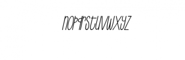 Enjoy Writing Italic.ttf Font LOWERCASE