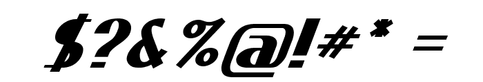 Endomo-BoldItalic Font OTHER CHARS