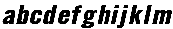 Eng Gothic Extended BoldItalic Font LOWERCASE