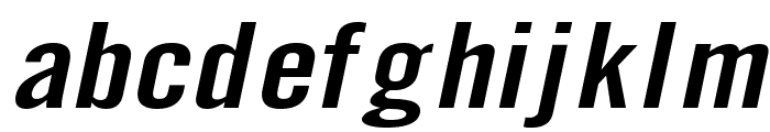 Eng Gothic Extended Italic Font LOWERCASE