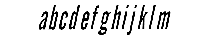 Eng Gothic Thin Italic Font LOWERCASE