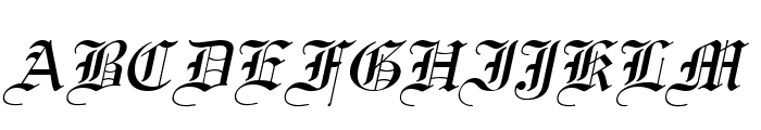 England Italic Font UPPERCASE
