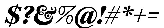 English 1766 Bold Italic Font OTHER CHARS