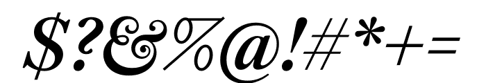 English 1766 Book Italic Font OTHER CHARS