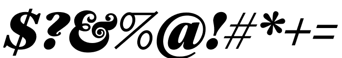 English 1766 Heavy Italic Font OTHER CHARS