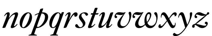 English 1766 Italic Font LOWERCASE