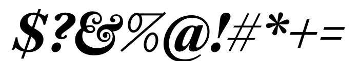 English 1766 Semibold Italic Font OTHER CHARS